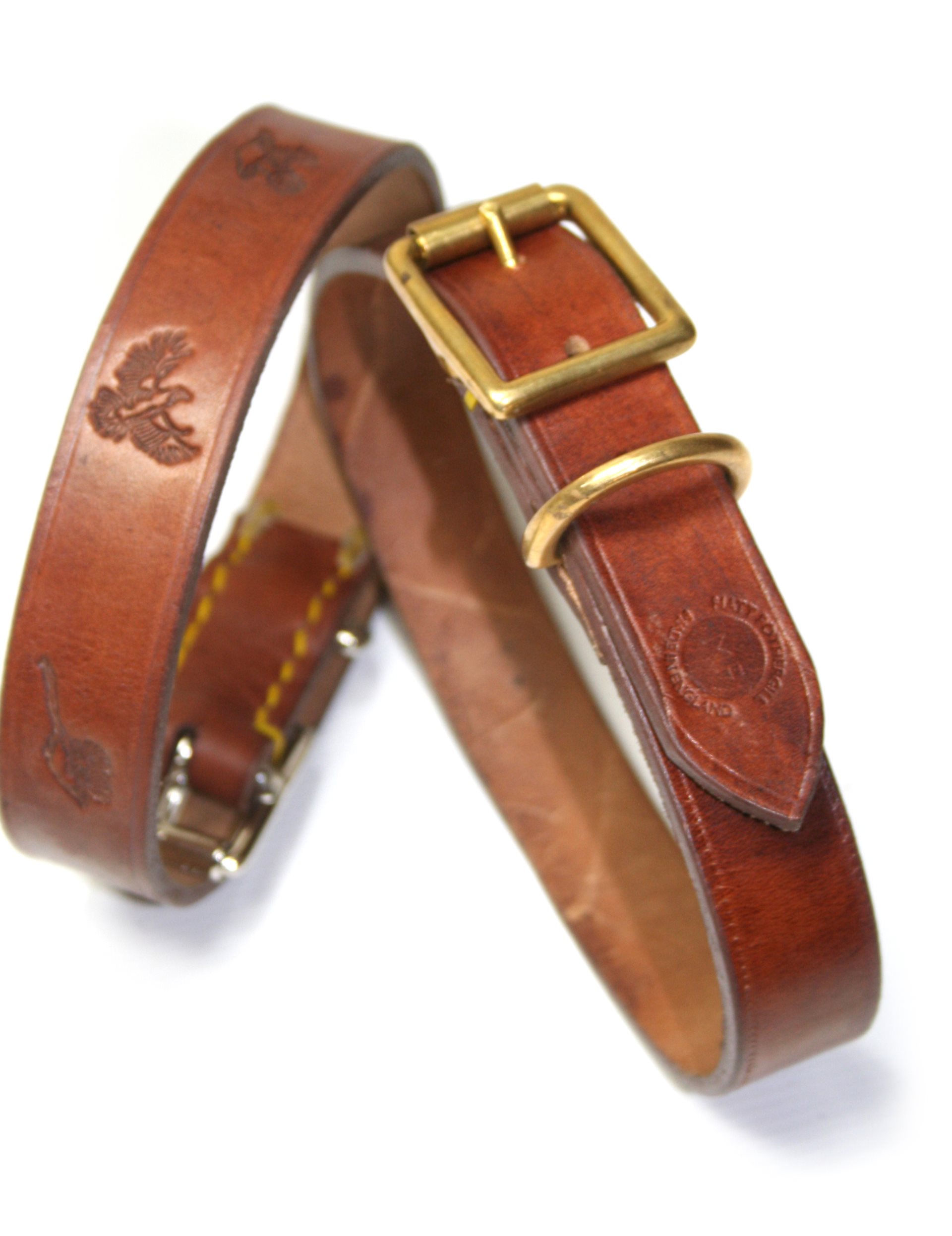 Matt Fothergill Oak Bark Hand Stitched Dog Collar